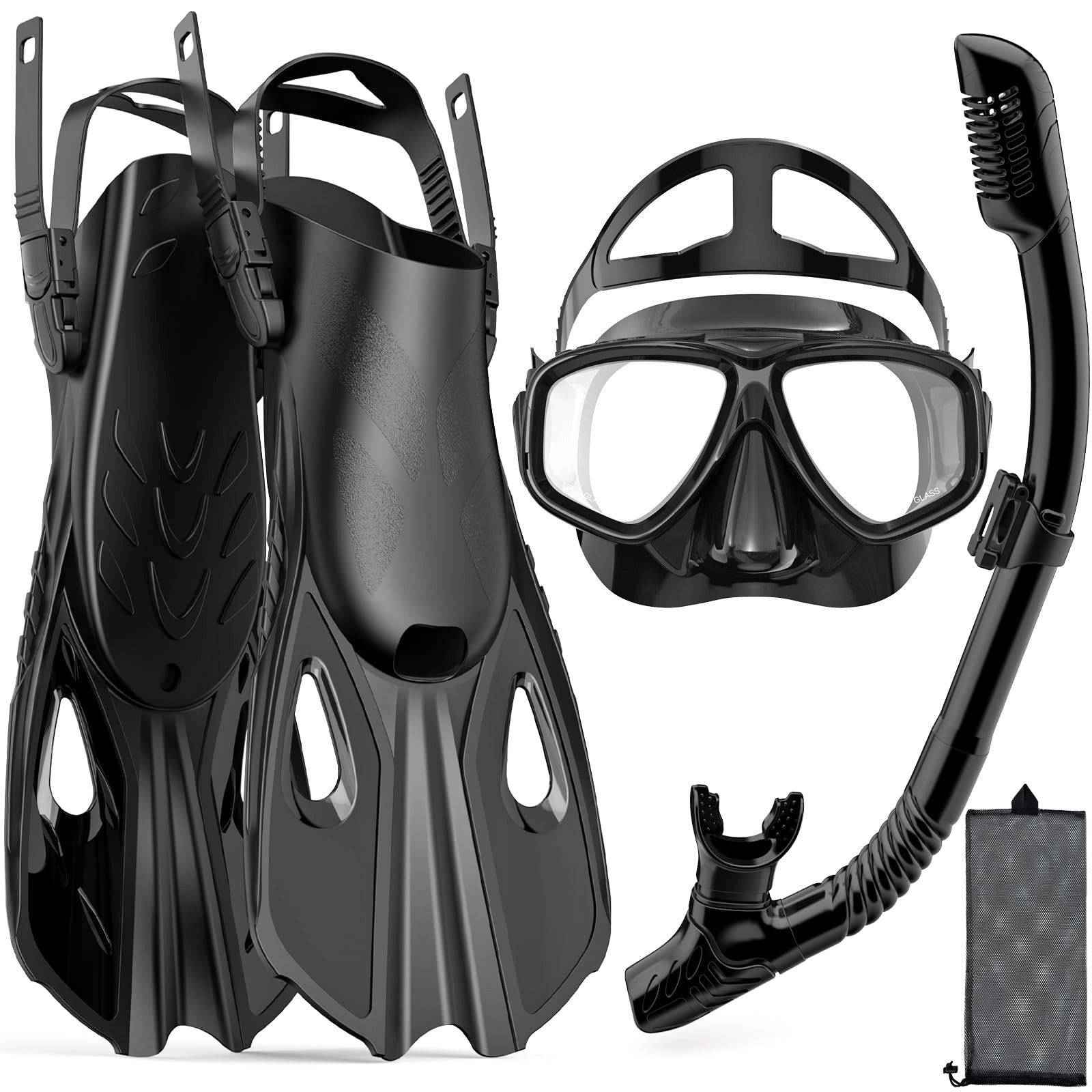 Mask Fins Snorkel Set 4 in 1 P - đánh giá và giá Swim Fin Short Blade