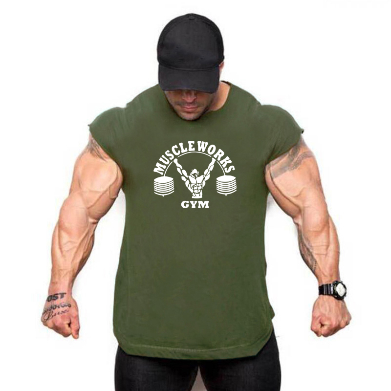 New Summer Brand Vest Cotton G - đánh giá và giá Sports Equipment Store