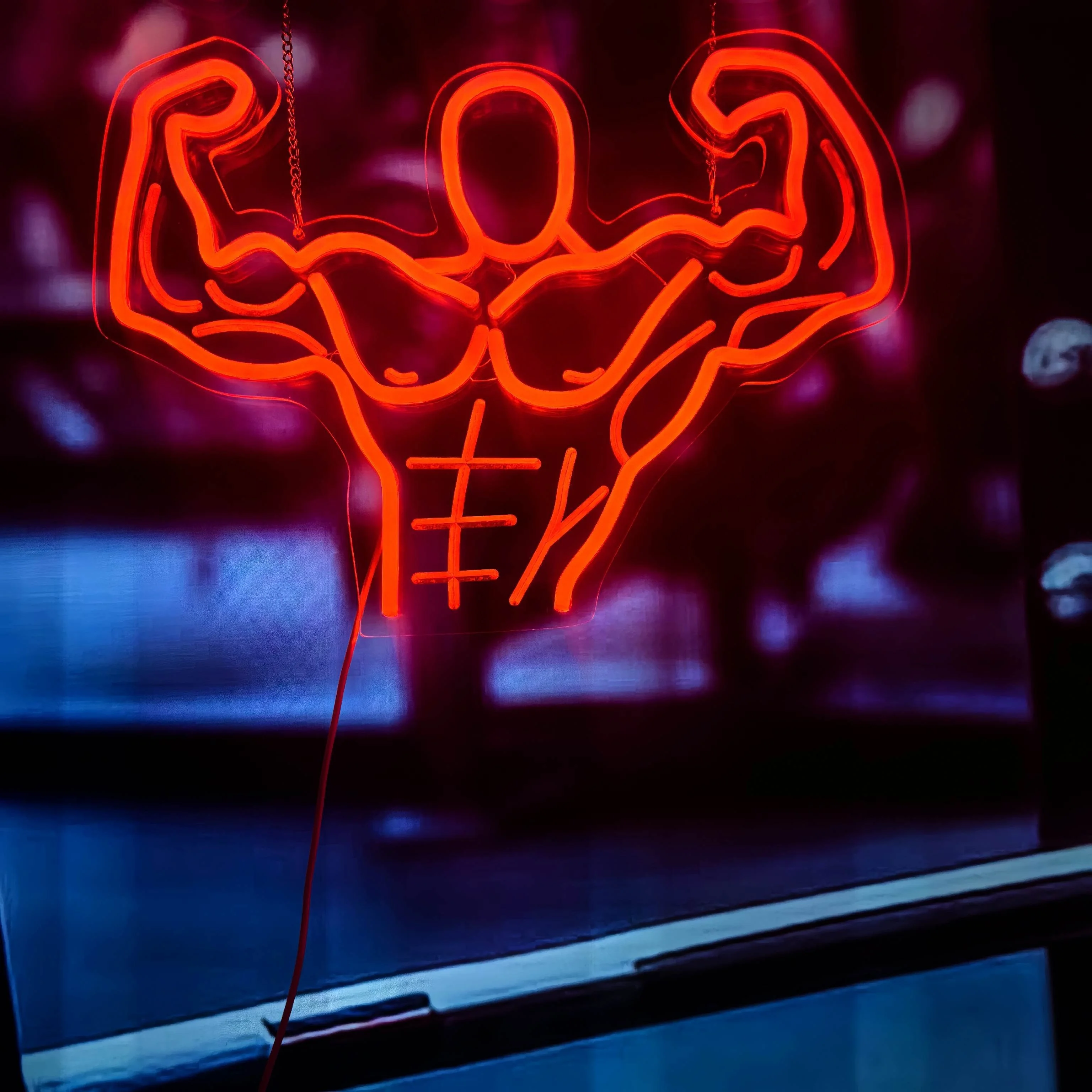 Fitness Warrior LED Neon Sign  - đánh giá và giá Sports Equipment Store