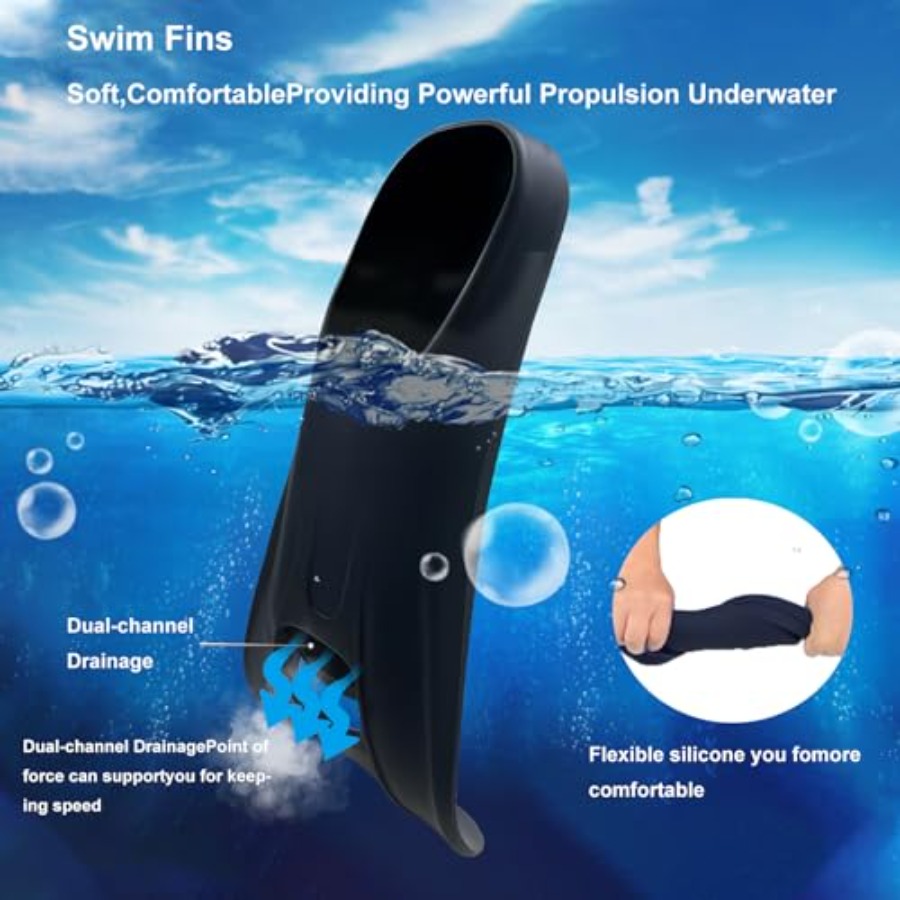 Swim Fins Adult Swim Training  - đánh giá và giá Swim Fin Short Blade
