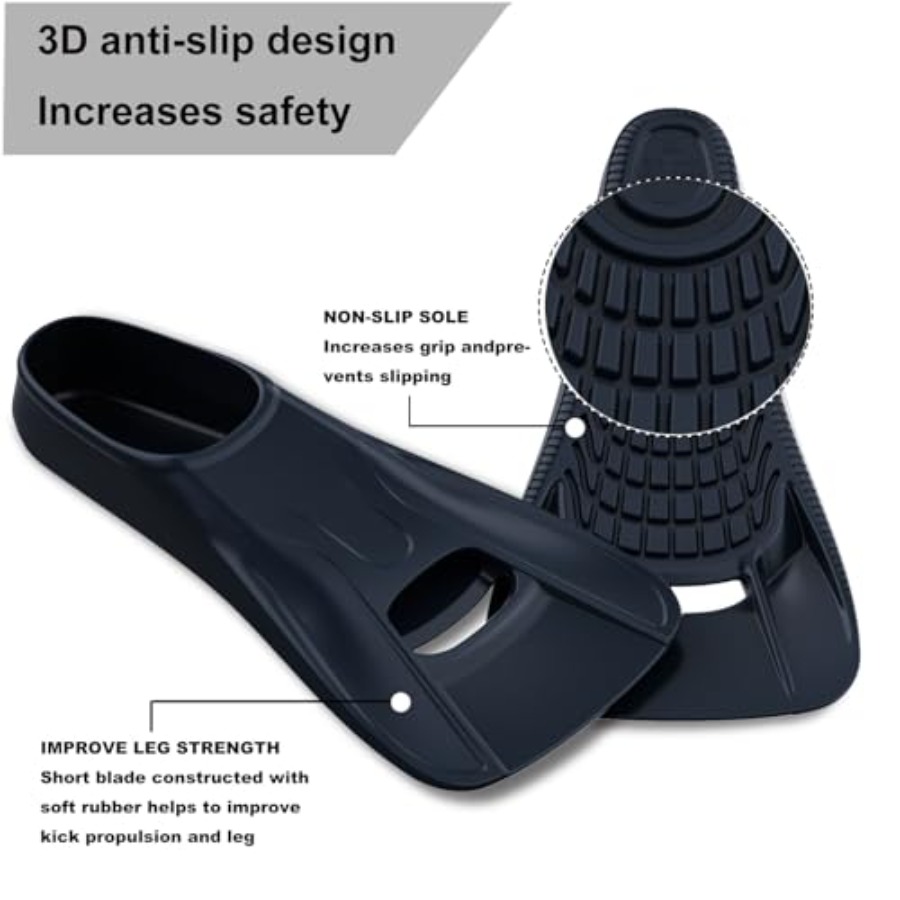 Swim Fins Adult Swim Training  - đánh giá và giá Swim Fin Short Blade
