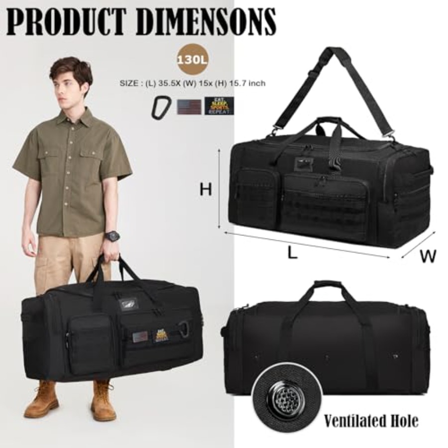 130L Extra Large Duffle Bag fo - đánh giá và giá Xl Sports Equipment Bag