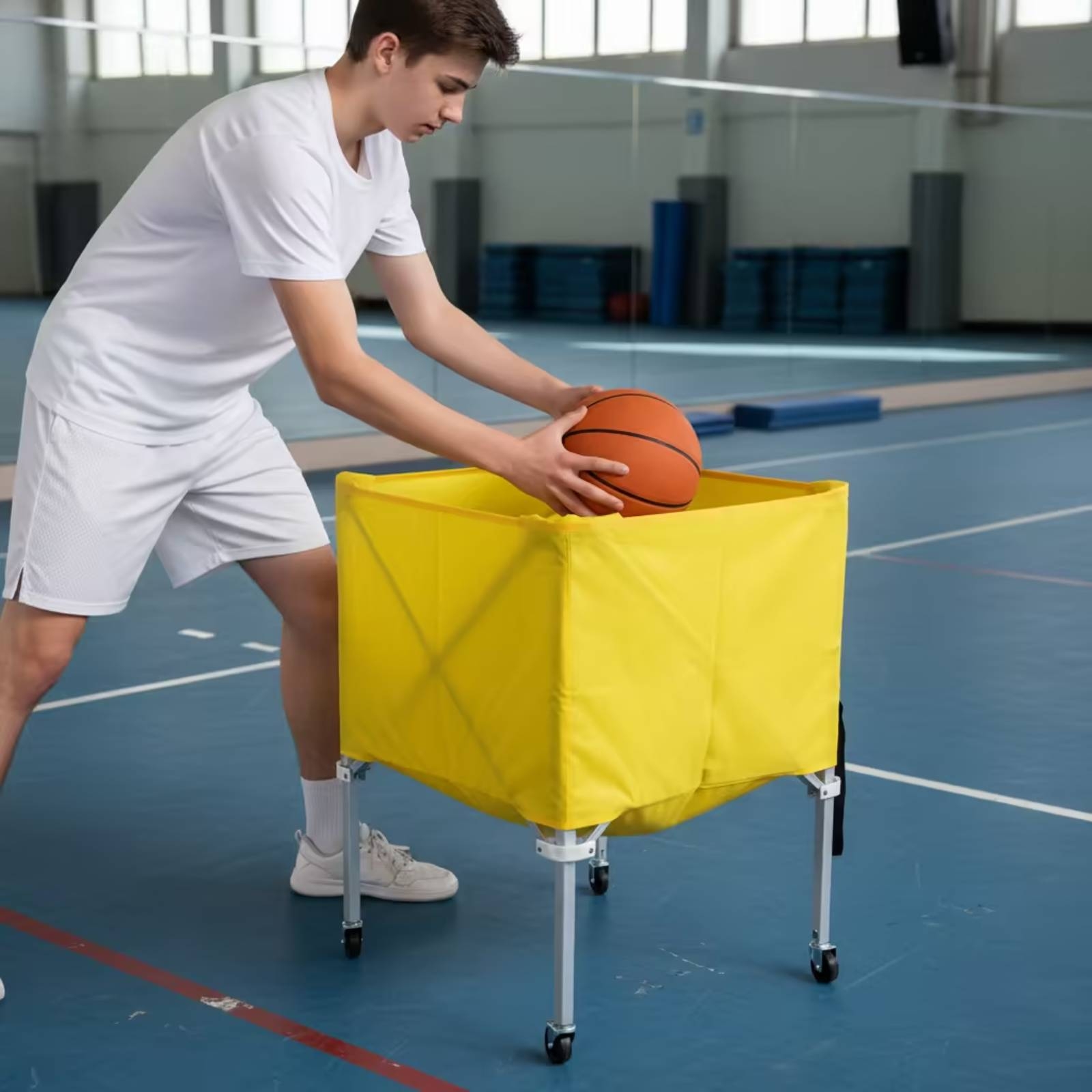 Collapsible Ball Cart Lightwei - đánh giá và giá Sports Equipment Organizer