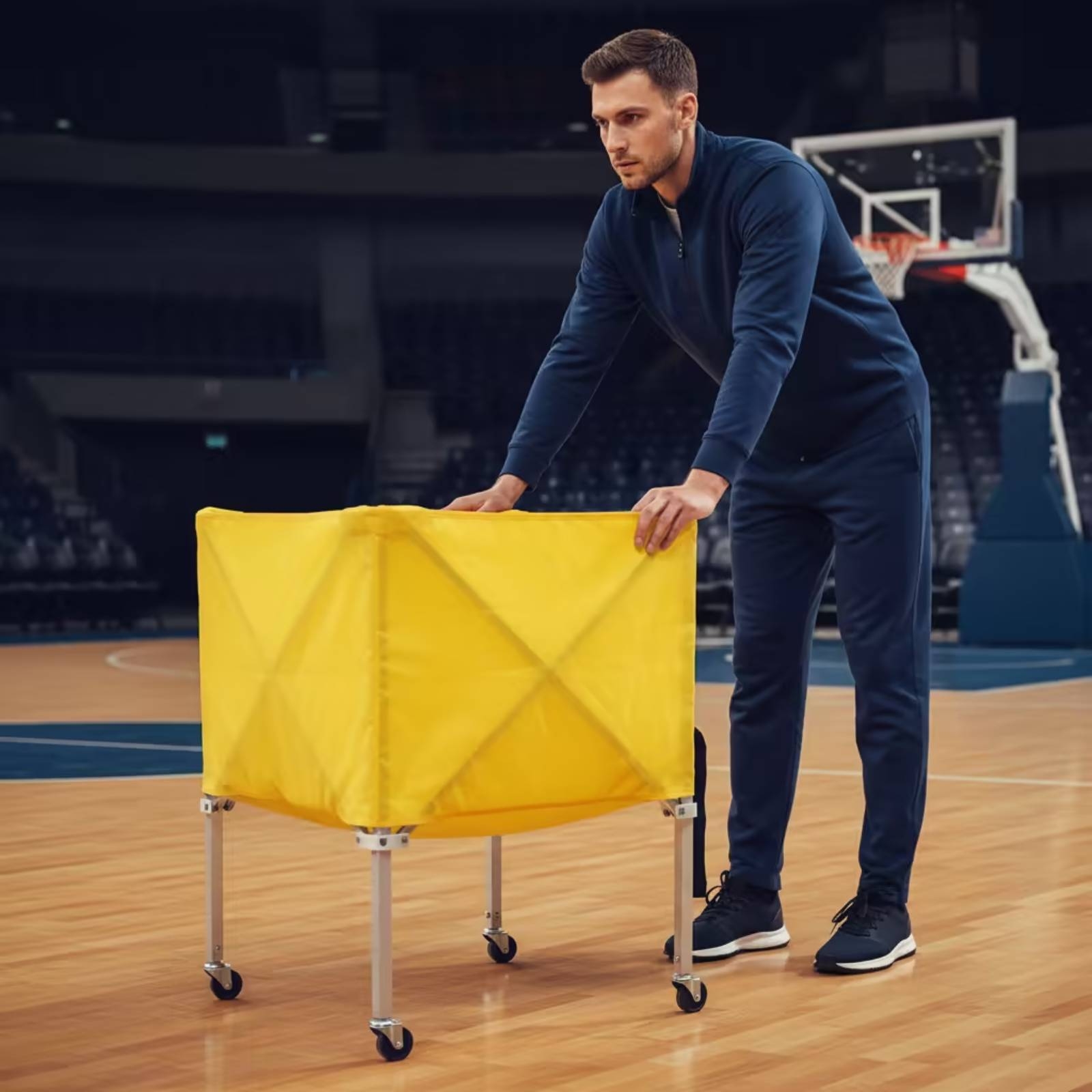 Collapsible Ball Cart Lightwei - đánh giá và giá Sports Equipment Organizer