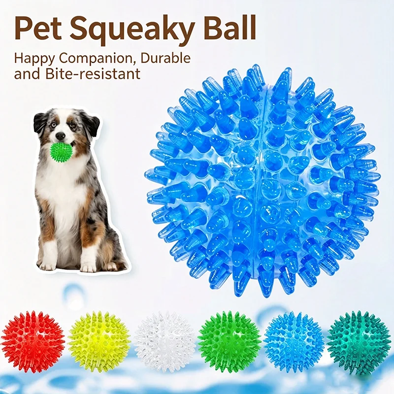 TPR Squeaky Spiked Dog Ball Ch - đánh giá và giá Spike Ball Game